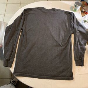 Gray Long Sleeve Tee with Classic Design